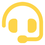 A yellow headset is shown on the green background.