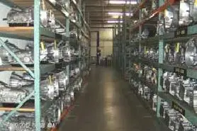 A warehouse filled with lots of shelves and racks.